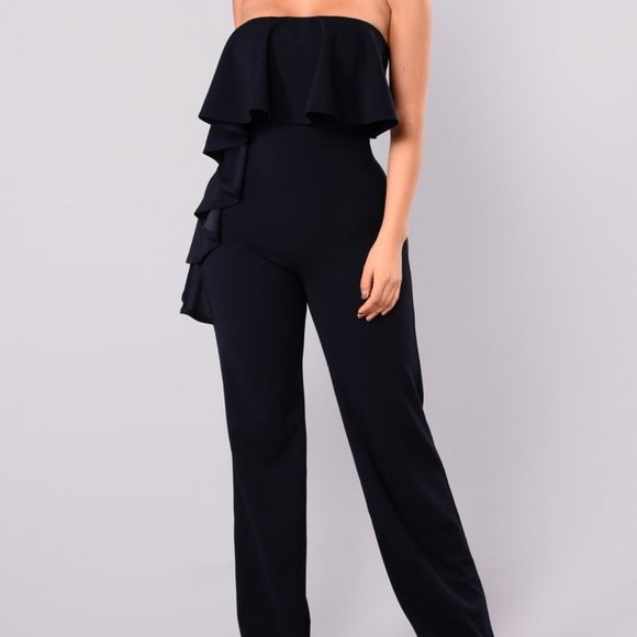 Navy Jumpsuit - Picture 1 of 2